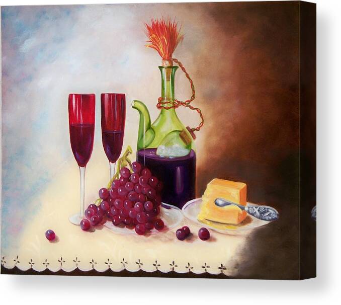 Still Life Canvas Print featuring the painting Still Life 5 by Joni McPherson