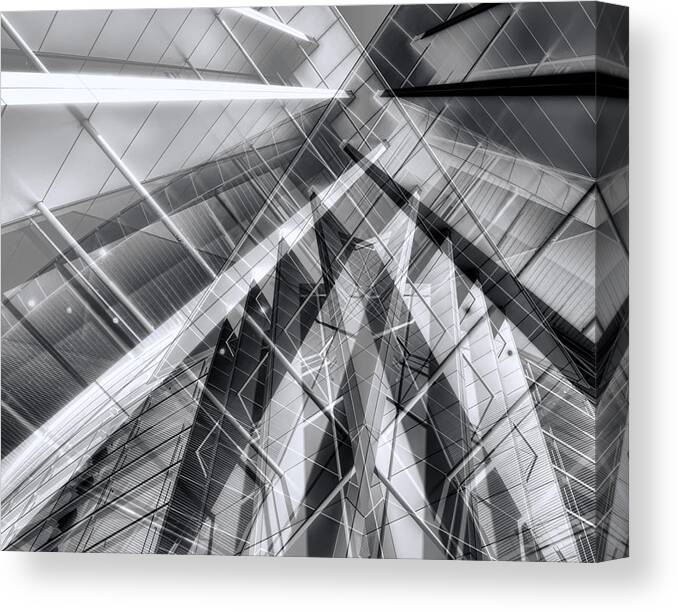 Structured Chaos Canvas Print featuring the photograph Structured Chaos by Wayne Sherriff