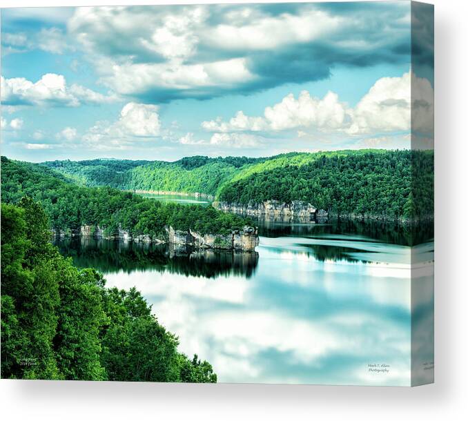 Summersville Canvas Print featuring the photograph Summertime At Long Point by Mark Allen