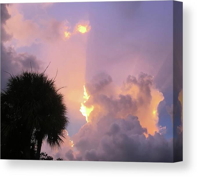 Sunset Canvas Print featuring the photograph Sunset in Paradise #1 by Susan Grunin