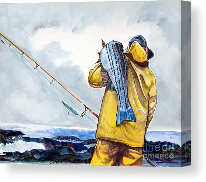 Surf Fishing Canvas Print / Canvas Art by Dave Olsen - Fine Art America