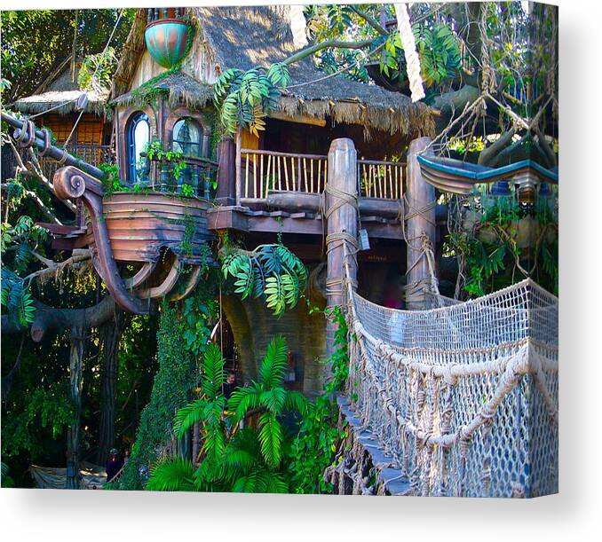 Tarzan Canvas Print featuring the photograph Tarzan Treehouse by Karon Melillo DeVega