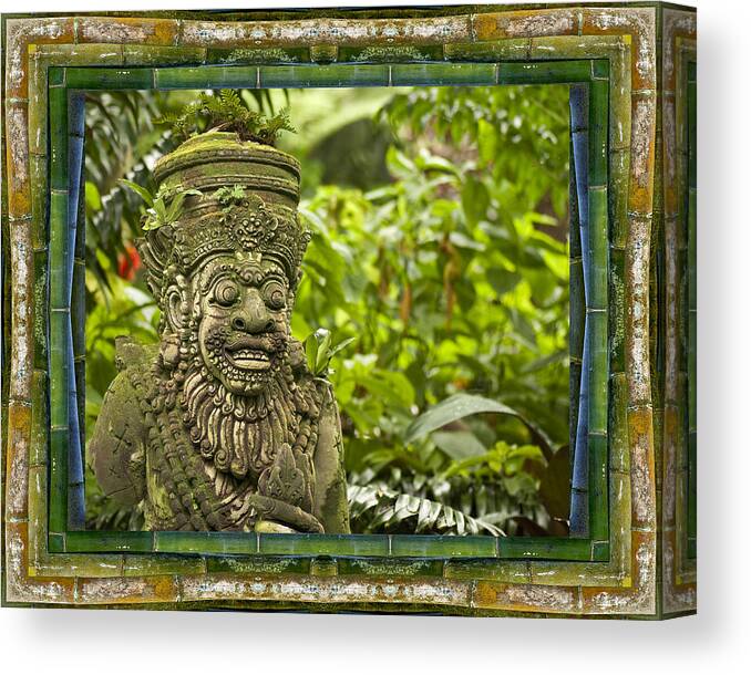 Mandalas Canvas Print featuring the photograph Temple Guardian by Bell And Todd