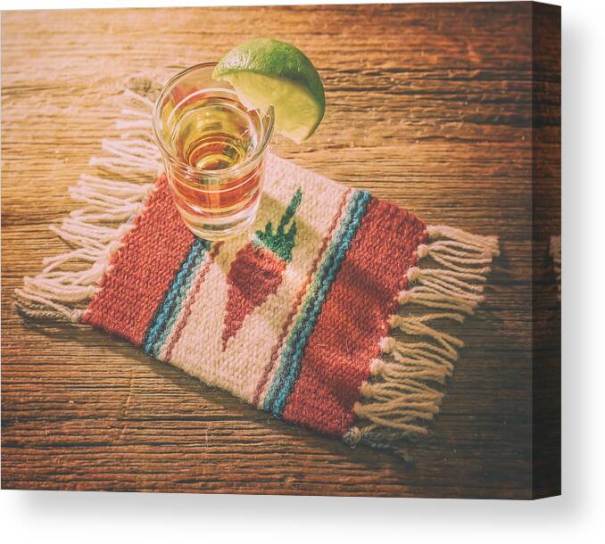 Still Life Canvas Print featuring the photograph Tequila for Cinco de Mayo by Scott Norris