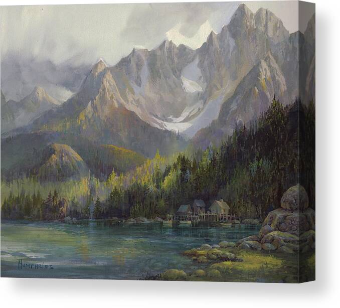 Michael Humphries Canvas Print featuring the painting That Glorious LIght by Michael Humphries