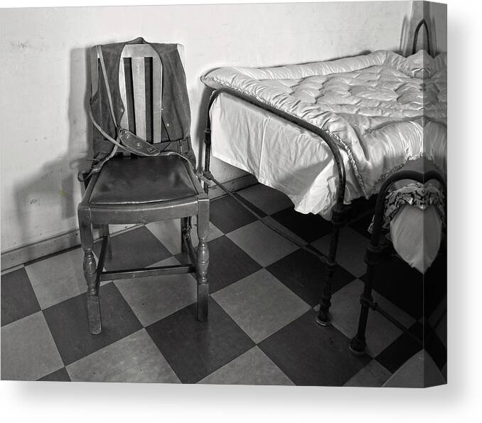 The Art Of Welfare Canvas Print featuring the photograph The Art of Welfare. Bed chair. by Elena Perelman