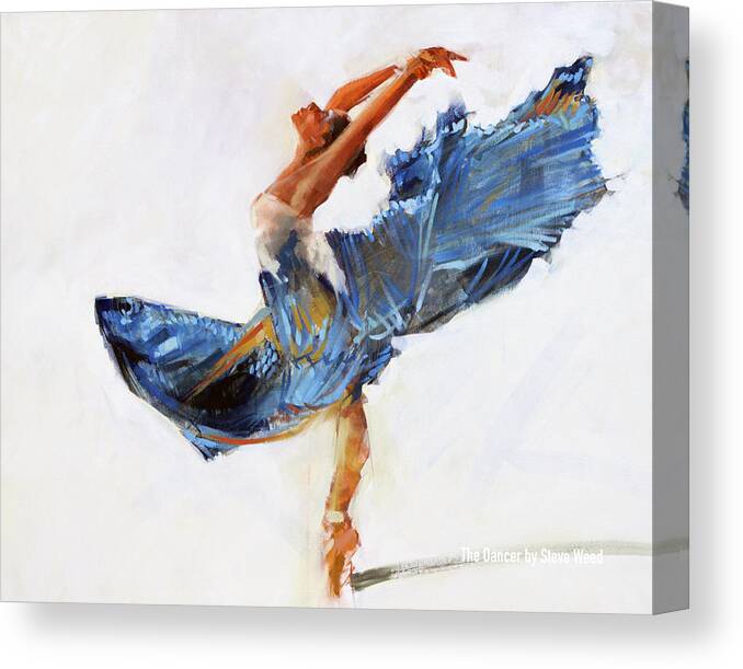  Canvas Print featuring the painting The Dancer by Steve Weed