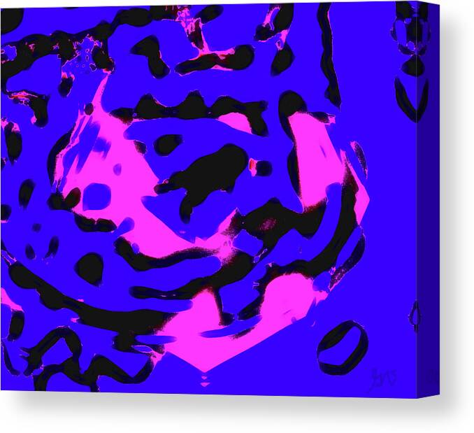 Abstract Canvas Print featuring the photograph The Frog by Gina O'Brien