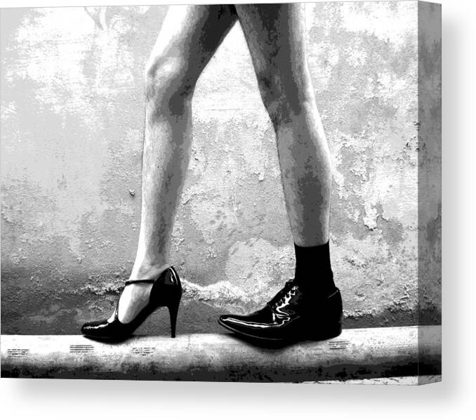 Man Canvas Print featuring the photograph The other shoe 2 by Sumit Mehndiratta