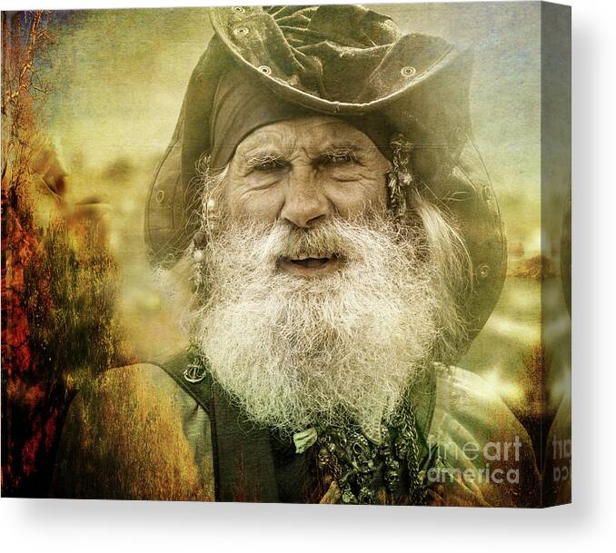 Nag004265 Canvas Print featuring the digital art The Pirate by Edmund Nagele FRPS