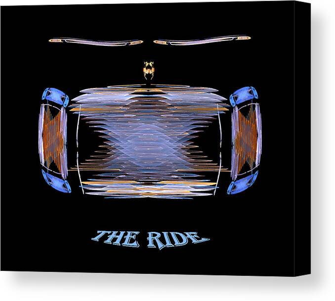 Car Canvas Print featuring the digital art The Ride by R Thomas Brass