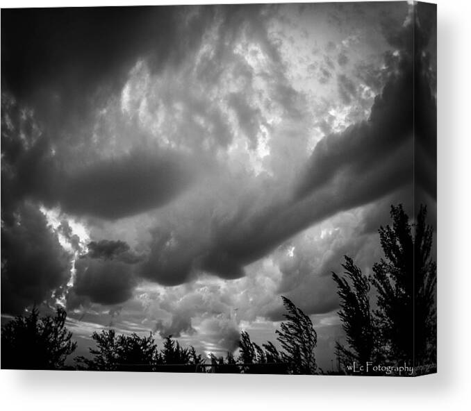 Storm Canvas Print featuring the photograph The Storm by Wendy Carrington