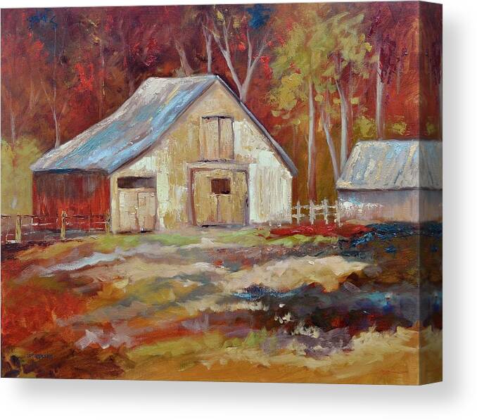Barns Canvas Print featuring the painting The Studio by Ginger Concepcion