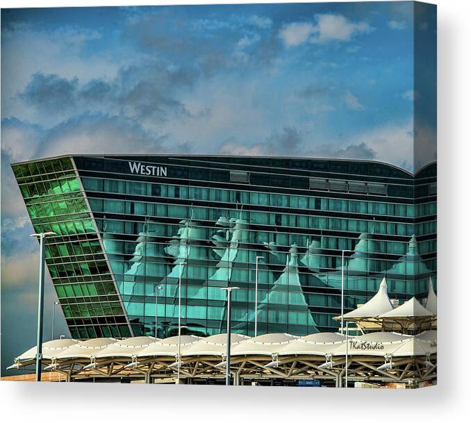 Denver Canvas Print featuring the photograph The Westin at Denver Internation Airport by Tim Kathka