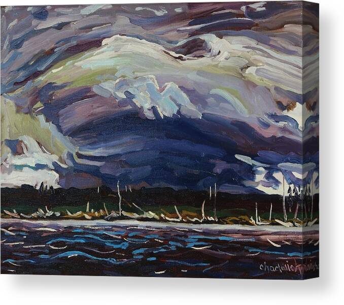 886 Canvas Print featuring the painting Thomson's Thunderhead by Phil Chadwick