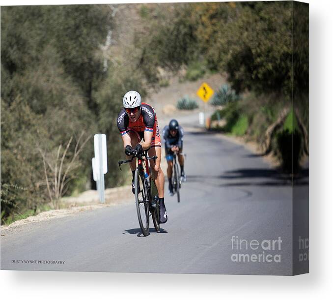 Tour Of Murrieta Canvas Print featuring the photograph Time Trial 10 by Dusty Wynne