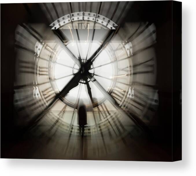 Time Canvas Print featuring the photograph Time Waits for None by Alex Lapidus
