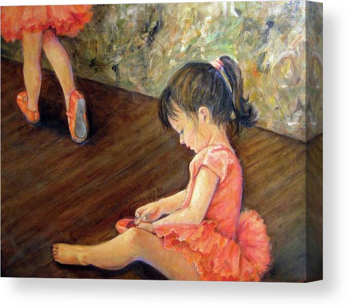 Human Canvas Print featuring the painting Tiny Dancer by Donna Tucker
