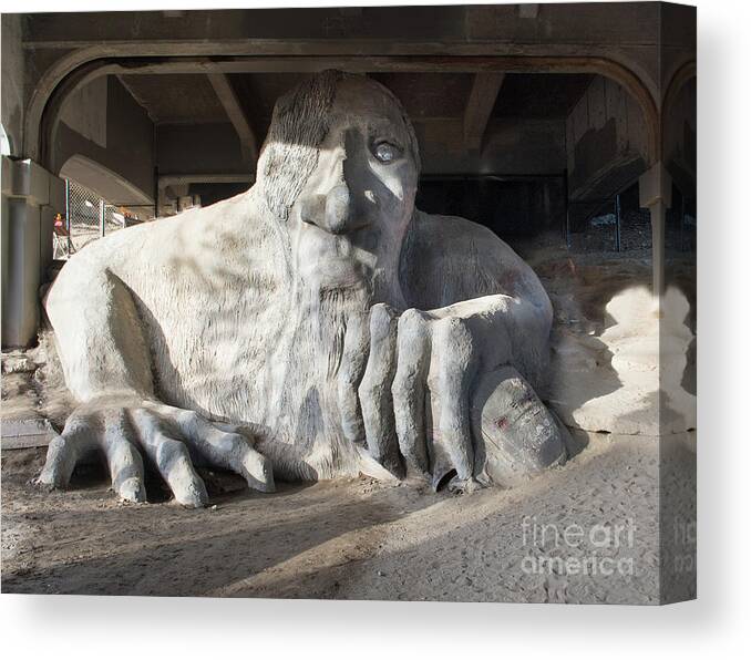 Troll Canvas Print featuring the photograph Troll by Jim Hatch