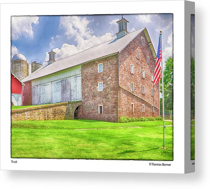 Farmland Preservation Canvas Print featuring the photograph Trust by R Thomas Berner