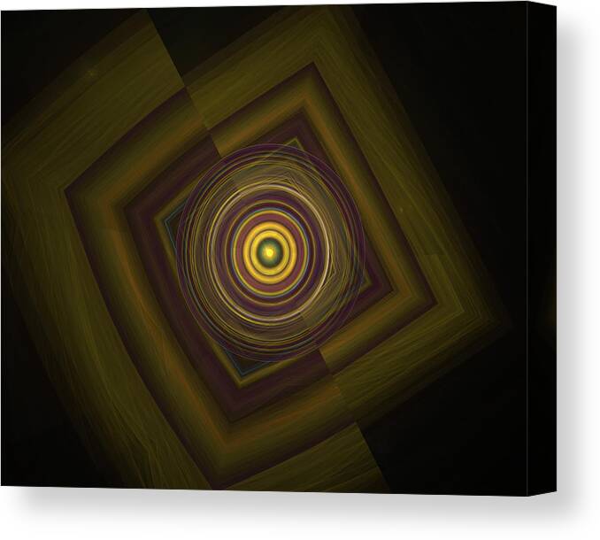 Vic Eberly Canvas Print featuring the digital art Two-Faced by Vic Eberly