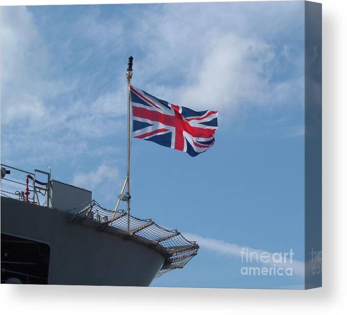 Flag Canvas Print featuring the photograph Union Jack by Richard Brookes