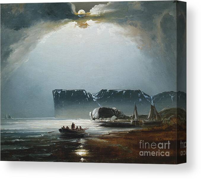 Peder Balke Canvas Print featuring the painting Untitled by Peder Balke