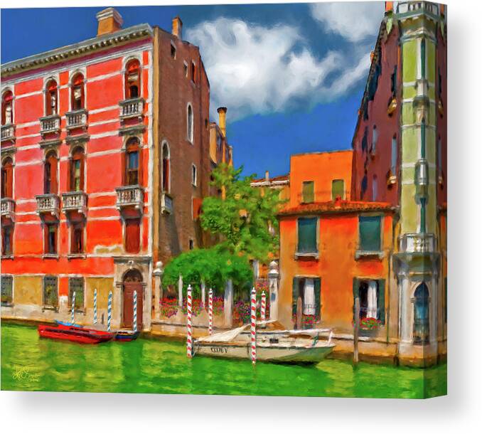 Venice Canvas Print featuring the photograph Venetian Patio by Juan Carlos Ferro Duque