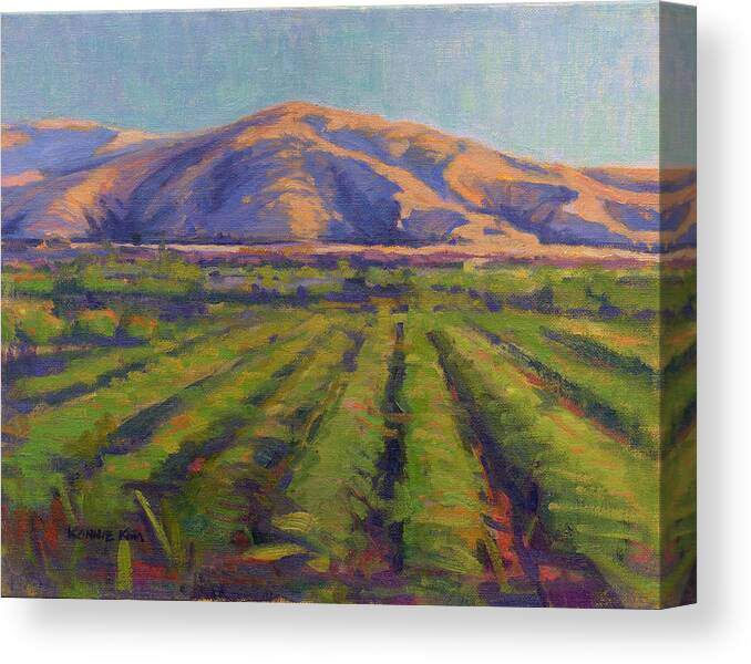 California Canvas Print featuring the painting View from the Train by Konnie Kim