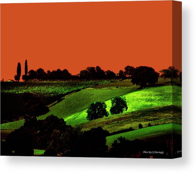 Tuscany Canvas Print featuring the photograph View of Tuscany by Coke Mattingly