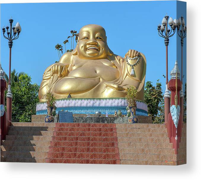 Scenic Canvas Print featuring the photograph Wat Piyaram Wealth Luck Buddha Shrine DTHCM1233 by Gerry Gantt