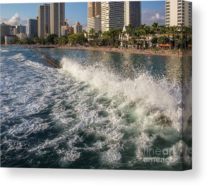 Wave Canvas Print featuring the photograph Wave by Cheryl Del Toro