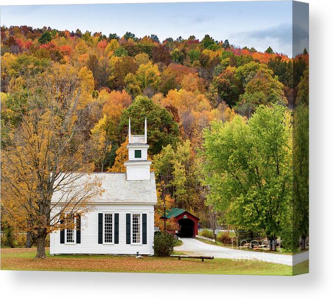 Church Canvas Print featuring the photograph West Arlington Church by Phil Spitze
