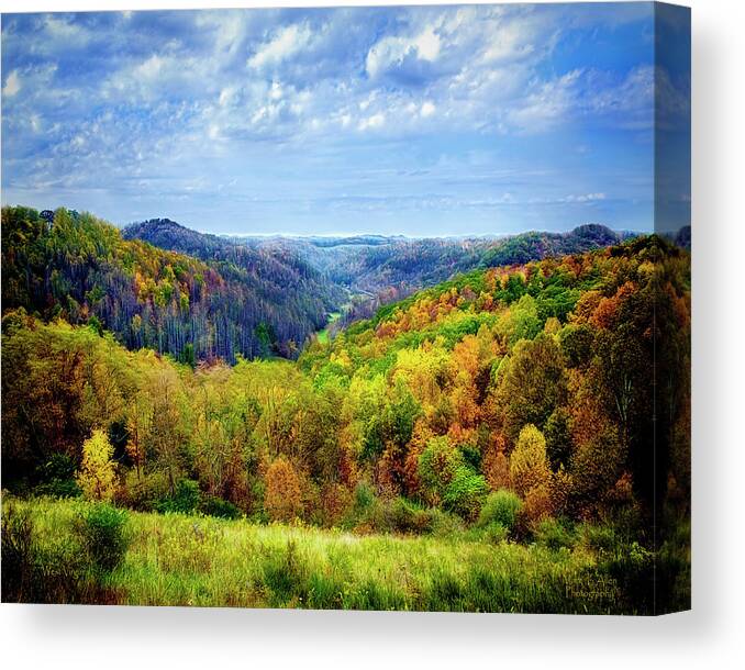 West Virginia Canvas Print featuring the photograph West Virginia by Mark Allen