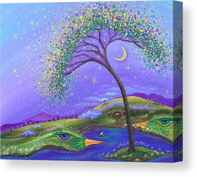 Dreamscape Canvas Print featuring the painting What a Wonderful World by Tanielle Childers