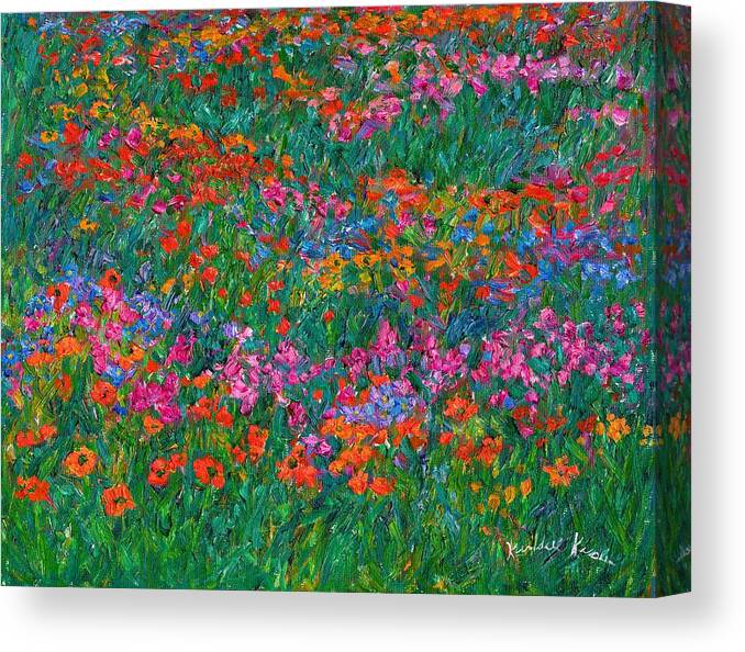 Wildflowers Canvas Print featuring the painting Wildflower Magic by Kendall Kessler