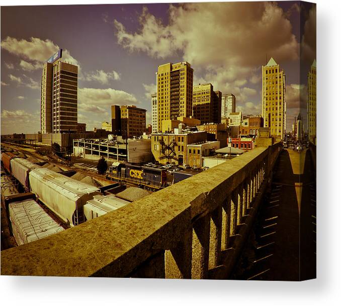 Birmingham Canvas Print featuring the photograph Workday by Just Birmingham