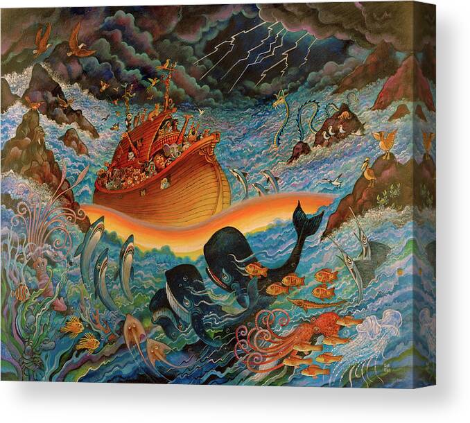 002 Canvas Print featuring the painting 002 by Bill Bell