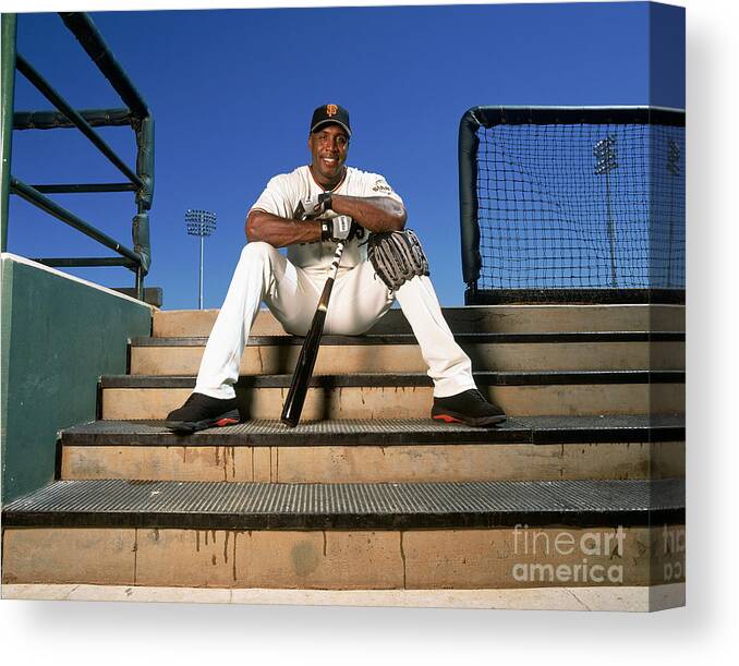 People Canvas Print featuring the photograph Barry Bonds by Andy Hayt