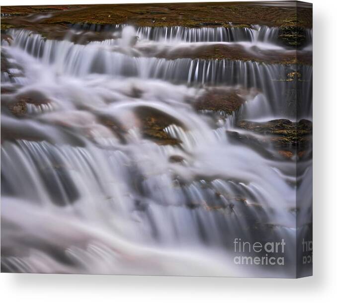 Water Canvas Print featuring the photograph Cascade 5 #1 by Patrick Lynch