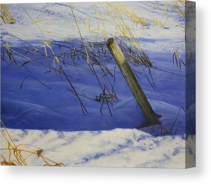 Lonely Relic Canvas Print featuring the painting Lonely Relic #1 by Tammy Taylor