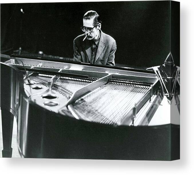 Music Canvas Print featuring the photograph Photo Of Bill Evans Piano #1 by David Redfern