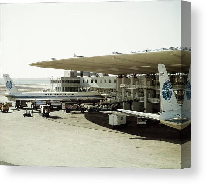 Photography Canvas Print featuring the photograph 1960s View Of Pan American by Vintage Images