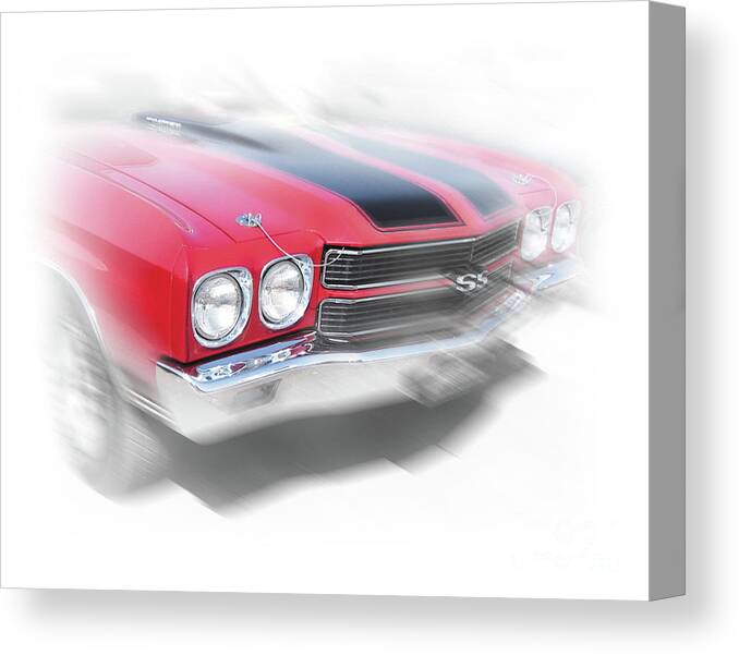 1970 Canvas Print featuring the photograph 1970 Chevelle SuperSport by Ron Long