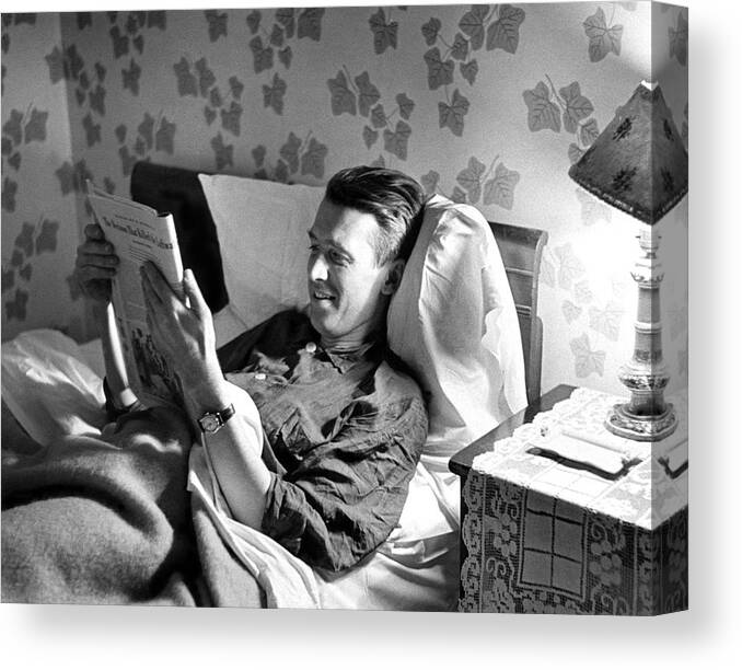 Usa Canvas Print featuring the photograph James Stewart #2 by Peter Stackpole