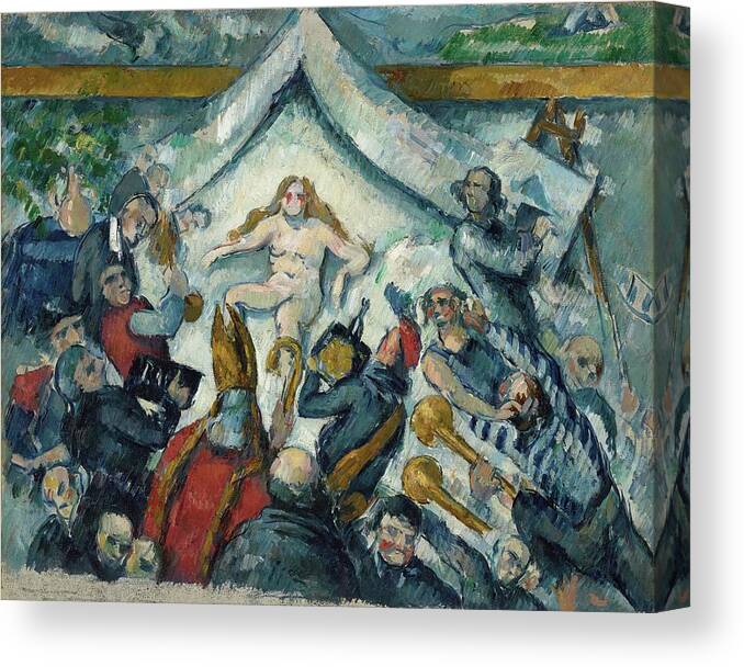 Femininity Canvas Print featuring the painting The Eternal Feminine by Paul Cezanne