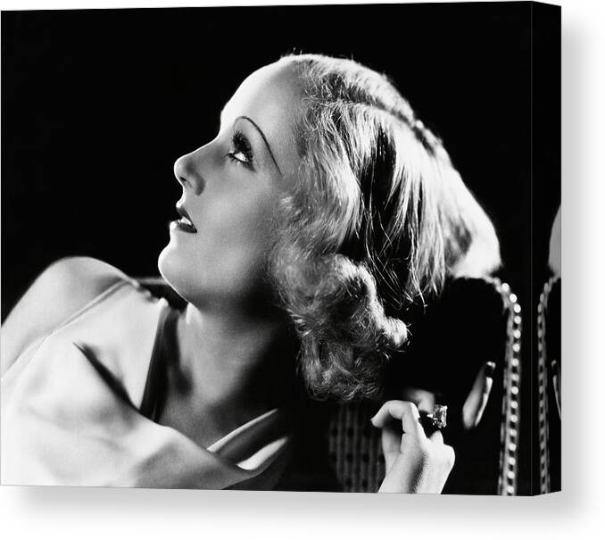 Carole Lombard Canvas Print featuring the photograph Carole Lombard . #3 by Album