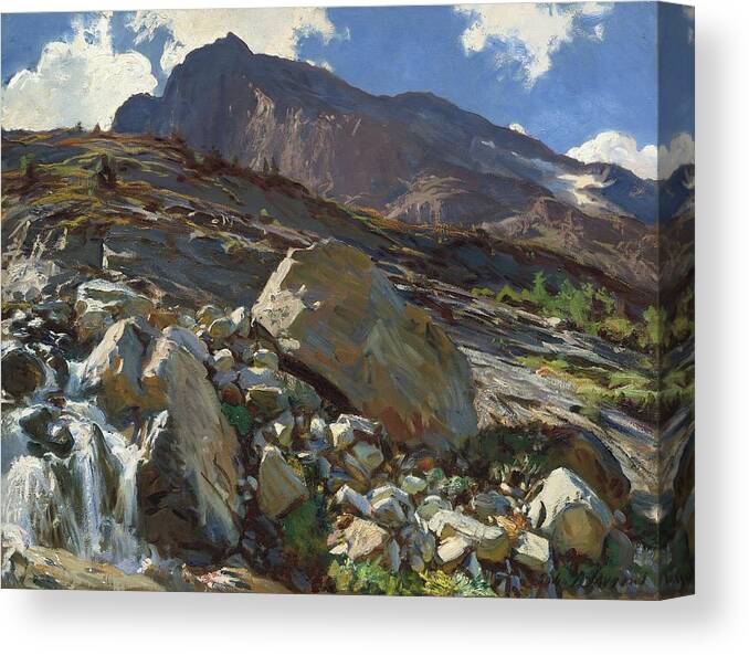 Impressionism Canvas Print featuring the painting Simplon Pass by John Singer Sargent