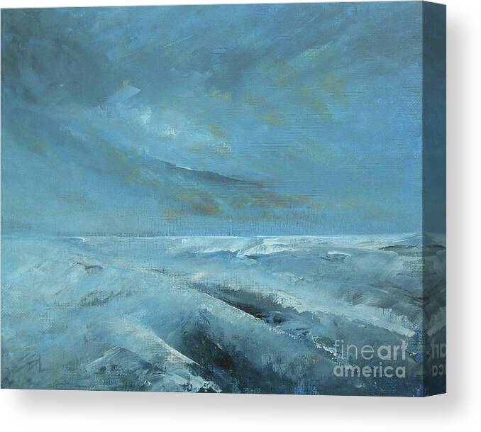Abstract Canvas Print featuring the painting Absorbed by Jane See