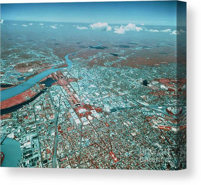 Aerial Infrared Image Of Washington Dc Canvas Print / Canvas Art